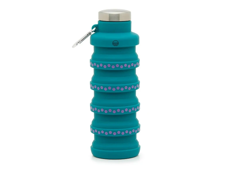 Collapsible 17-Oz. Smiley Print Water Bottle