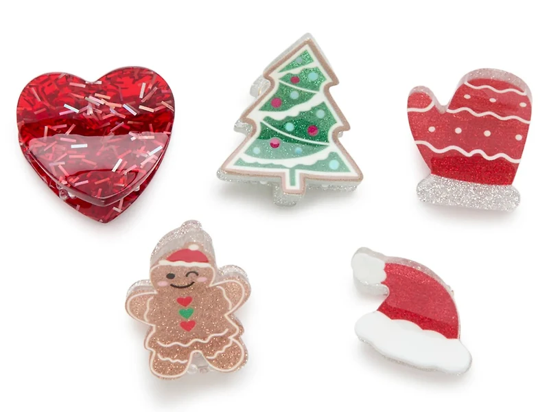 Holiday Hair Clips - 5 Pack
