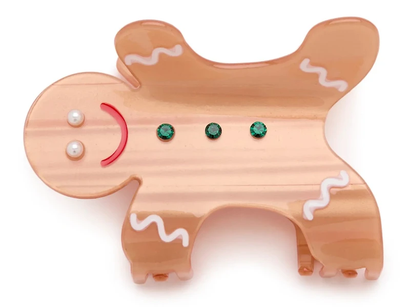 Gingerbread Man Holiday Hair Clip