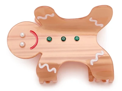 Gingerbread Man Holiday Hair Clip