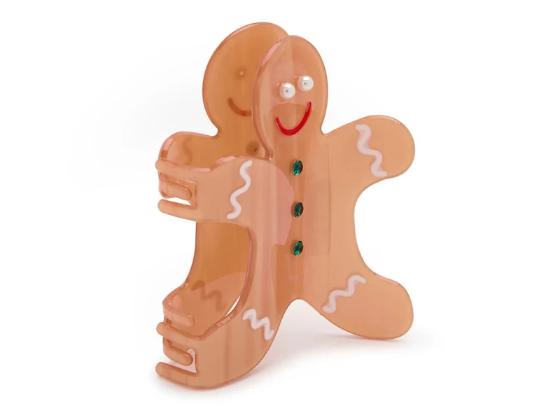 Gingerbread Man Holiday Hair Clip