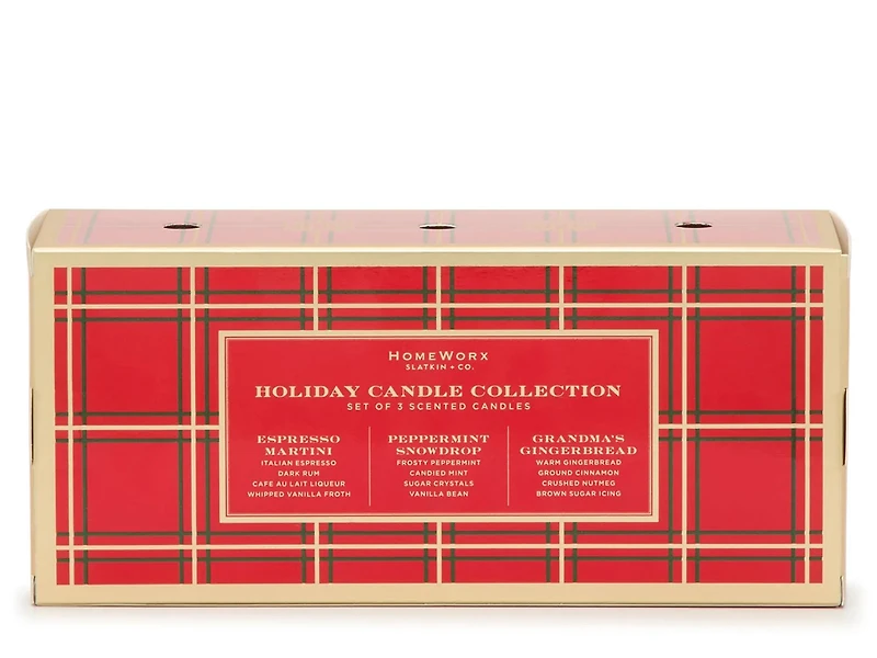 Holiday Candle Collection 3.5-Oz. 1-Wick Candle Set - 3 Pack
