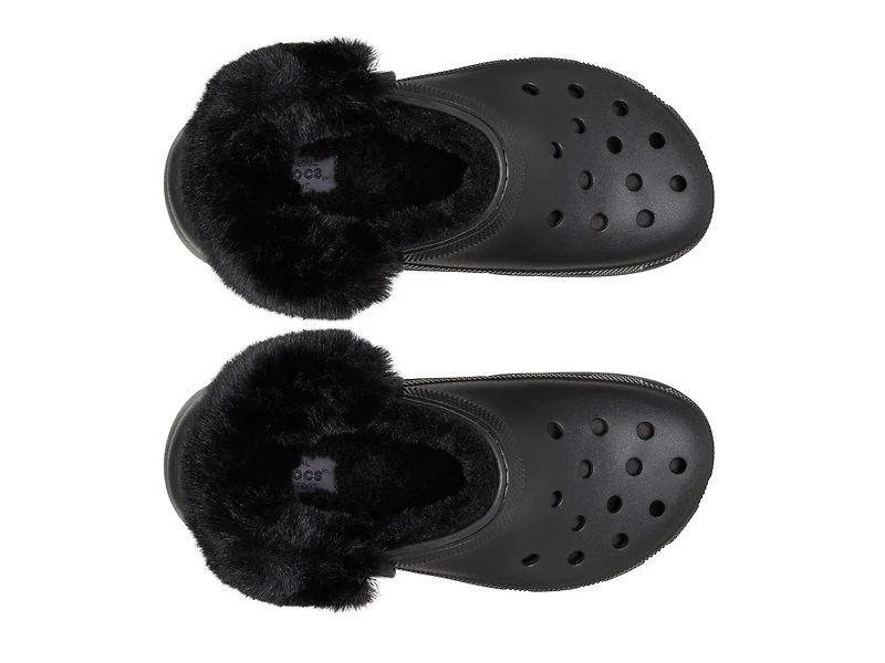 Classic Fuzzy Lined Platform Clog