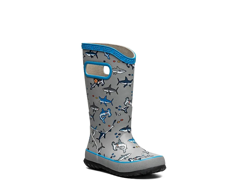 Pixel Shark Rain Boot - Kids'