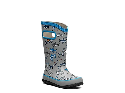 Pixel Shark Rain Boot - Kids'