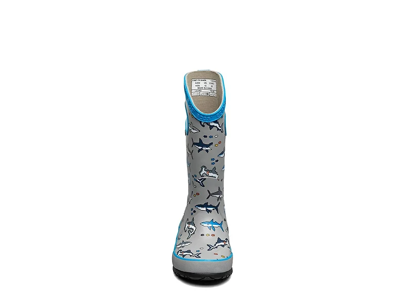Pixel Shark Rain Boot - Kids'