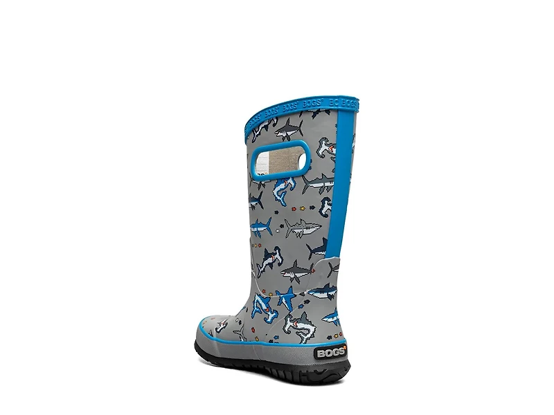 Pixel Shark Rain Boot - Kids'