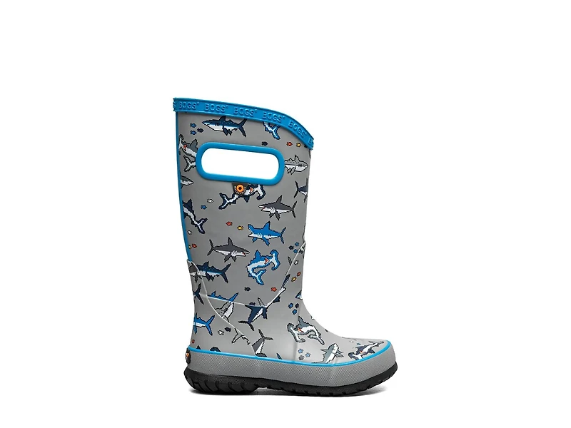 Pixel Shark Rain Boot - Kids'