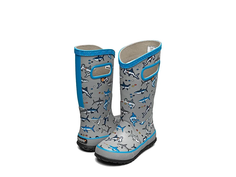Pixel Shark Rain Boot - Kids'