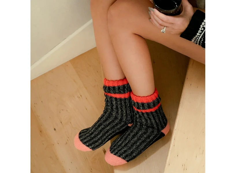Color Blocked Sweater Women's Cabin Socks