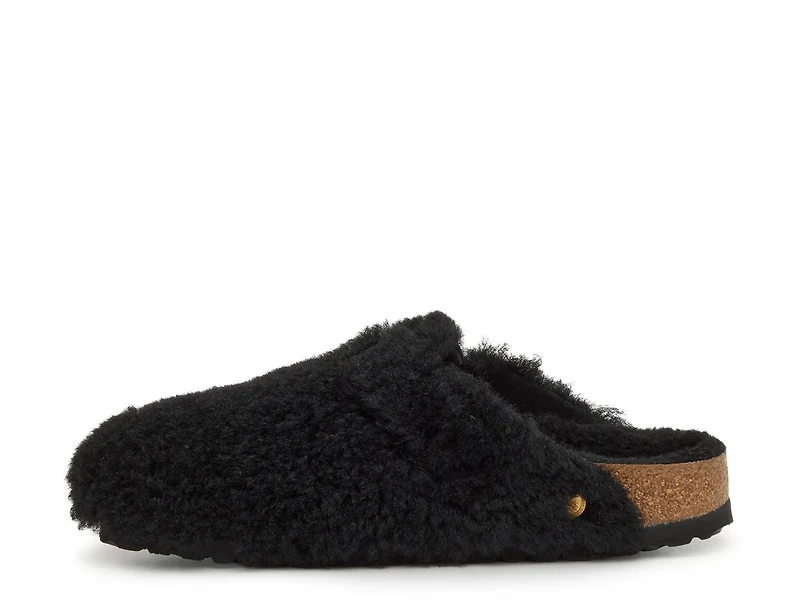 Boston Big Buckle Shearling Clog - Women's