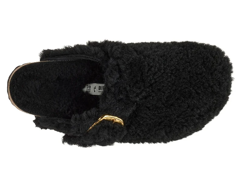 Boston Big Buckle Shearling Clog - Women's