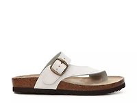 Carly Leather Flat Sandal