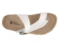 Carly Leather Flat Sandal
