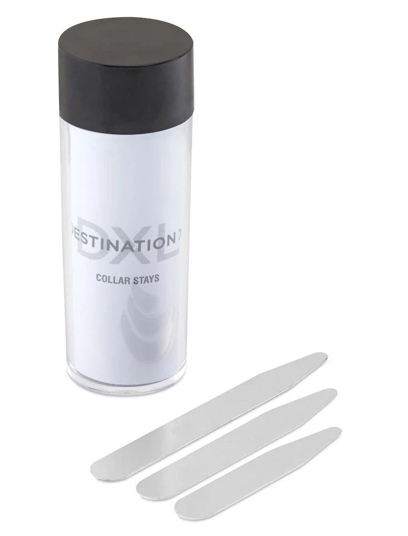 18-pk Silvertone Collar Stays