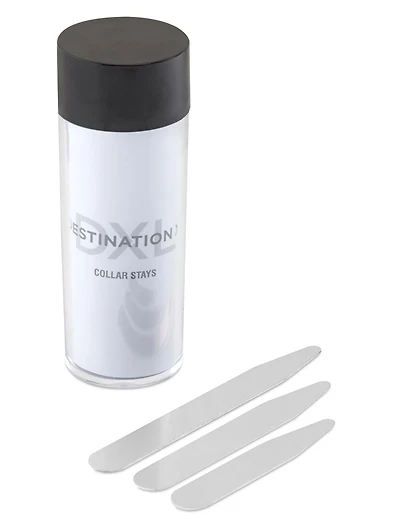 18-pk Silvertone Collar Stays