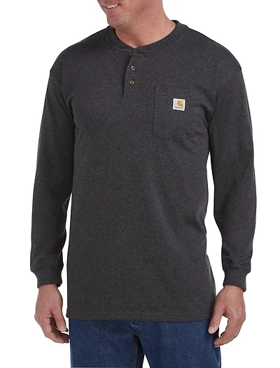 Long-Sleeve Workwear Henley Shirt