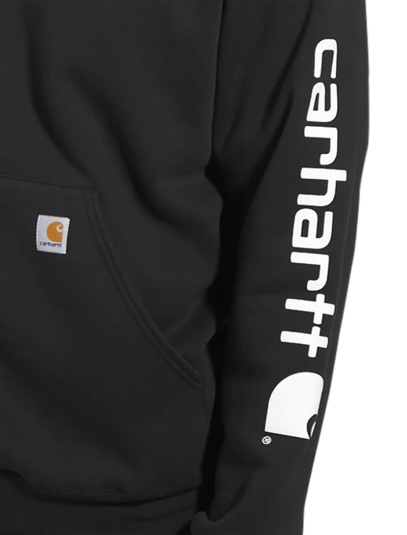 Midweight Logo-Sleeve Hooded Sweatshirt