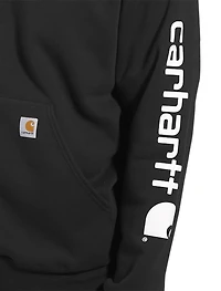Midweight Logo-Sleeve Hooded Sweatshirt