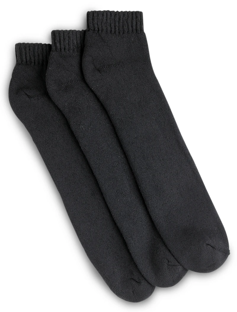 Harbor Bay 3-pk Continuous Comfort Low Cut Socks
