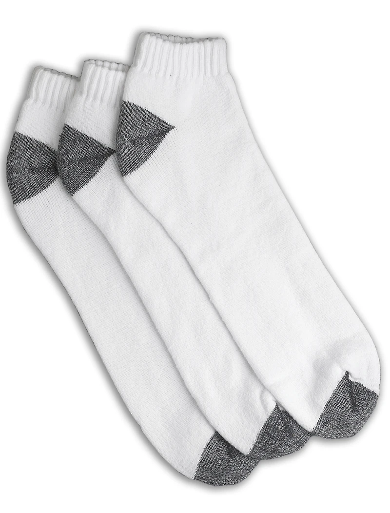 Harbor Bay 3-pk Continuous Comfort Low Cut Socks