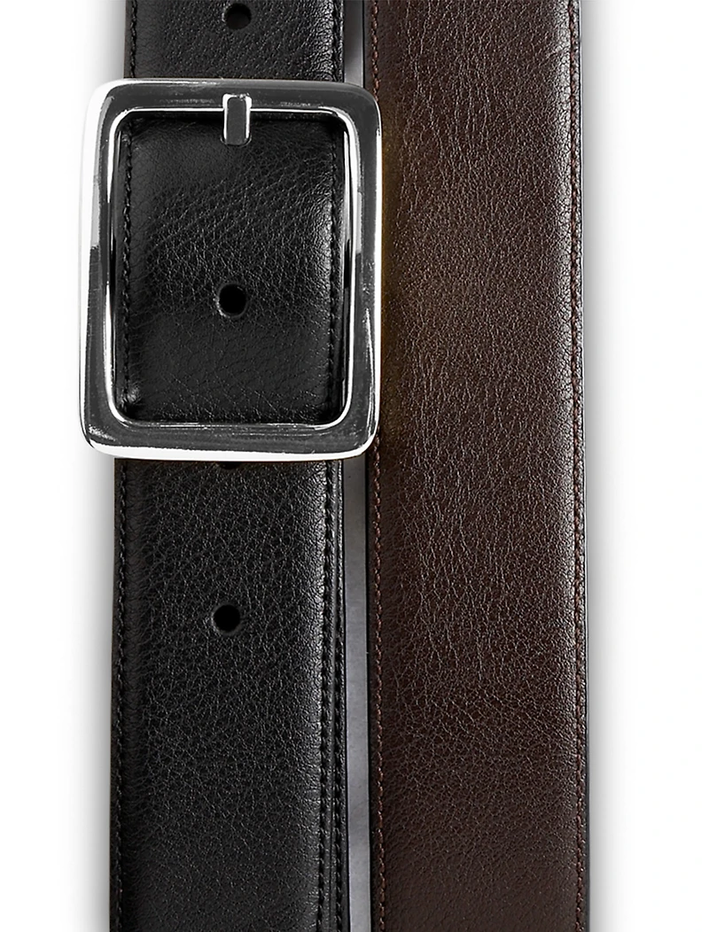 Reversible Leather Dress Belt