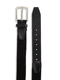 Stretch Braided Leather Belt