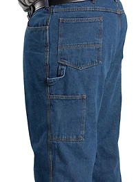 Flannel-Lined Denim Dungarees