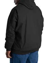 Quilt-Lined Duck Hooded Active Jacket