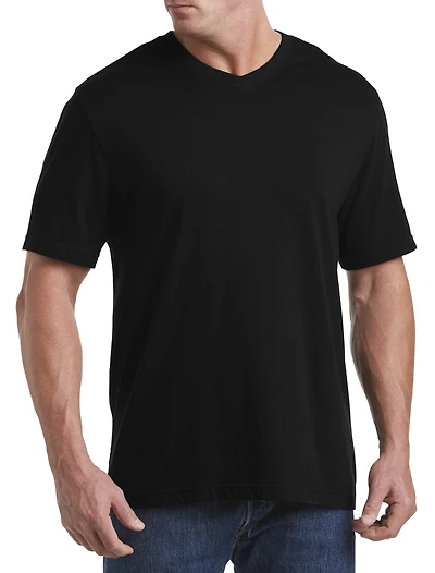 Moisture-Wicking Jersey V-Neck T-Shirt