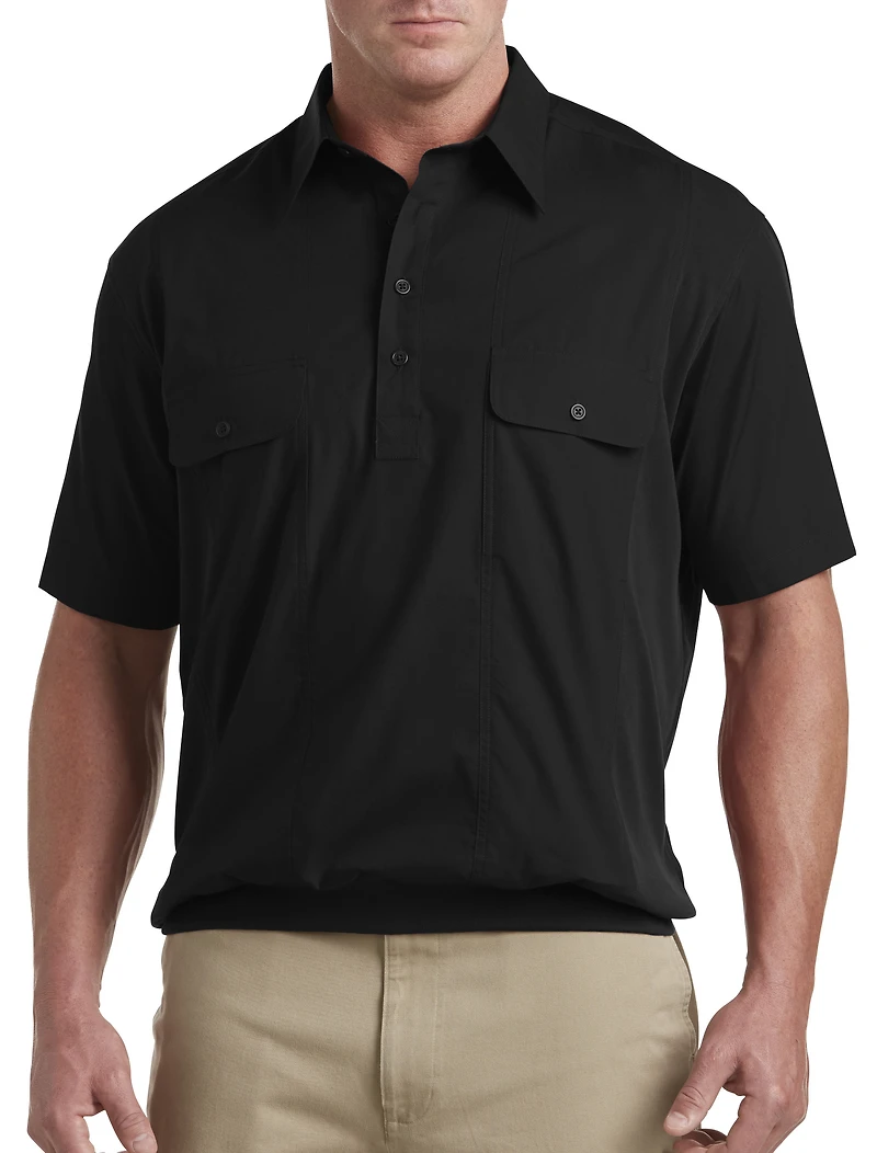 Banded-Hem Polo Shirt