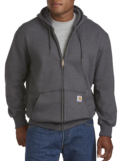 Heavyweight Hooded Zip-Front Sweatshirt