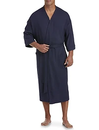 Waffle-Knit Kimono Robe