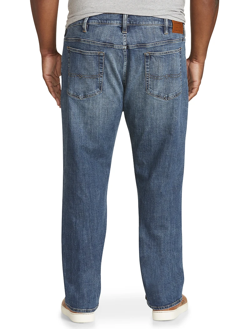 Relaxed Straight-Leg Stretch Jeans