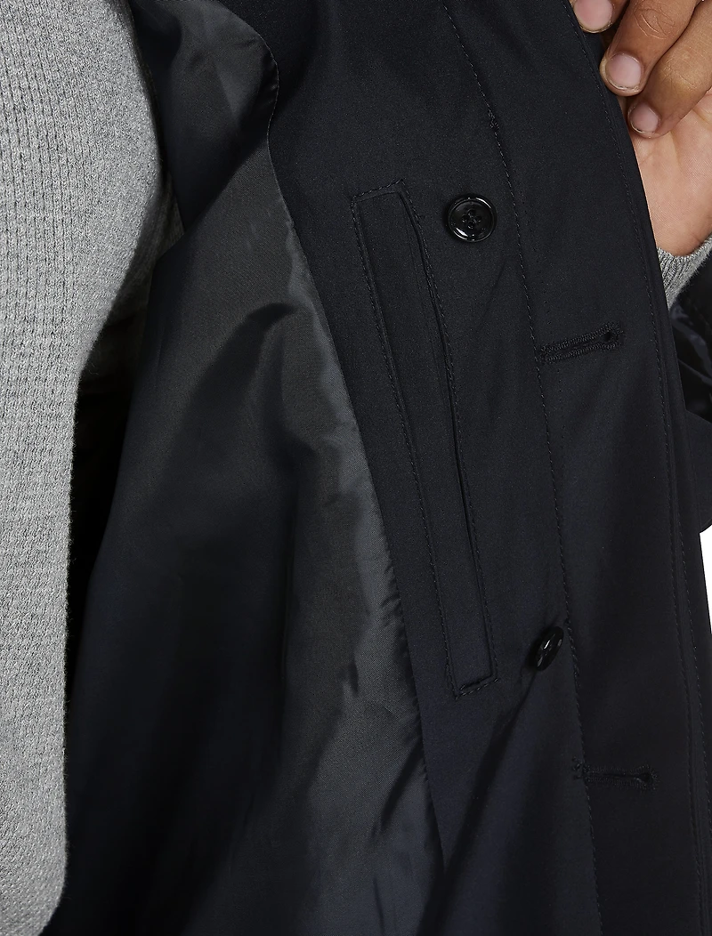 Paris Water Resistant Hooded Overcoat