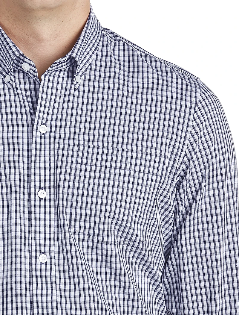 Stretch Gingham Sport Shirt