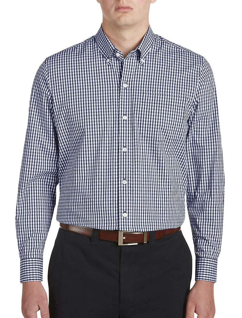 Stretch Gingham Sport Shirt