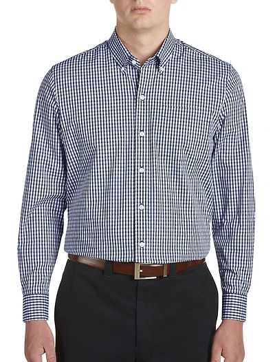 Stretch Gingham Sport Shirt