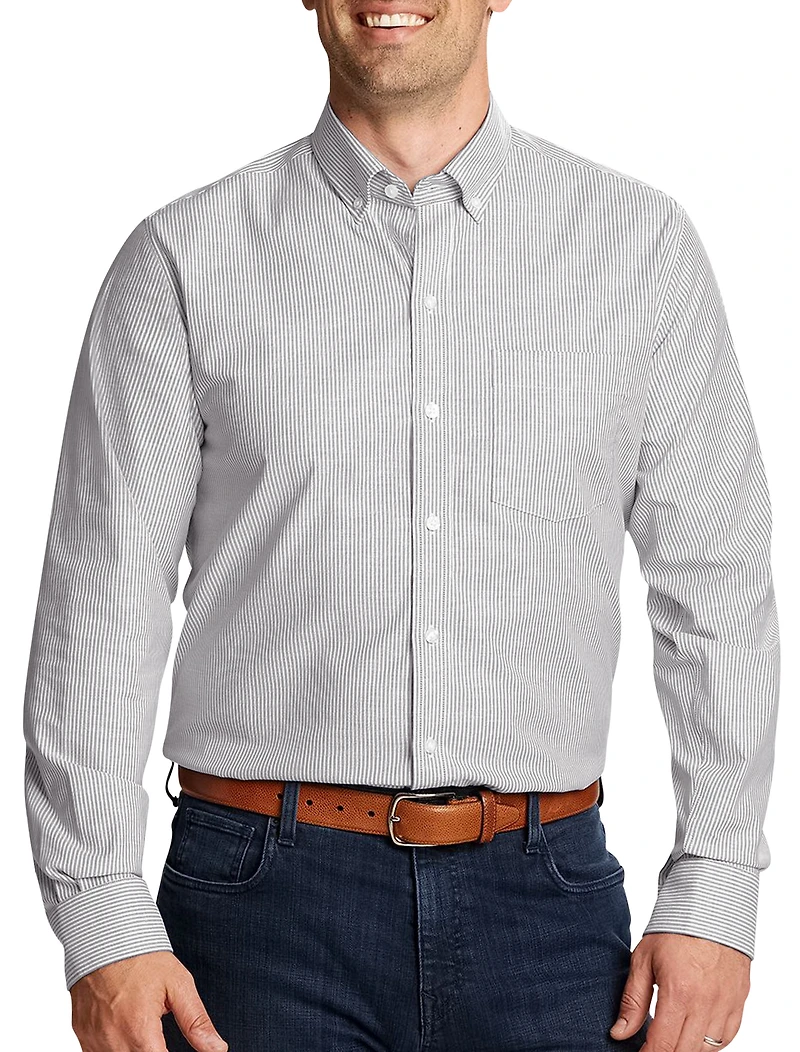 Oxford Stripe Stretch Sport Shirt