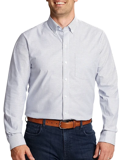 Oxford Stripe Stretch Sport Shirt