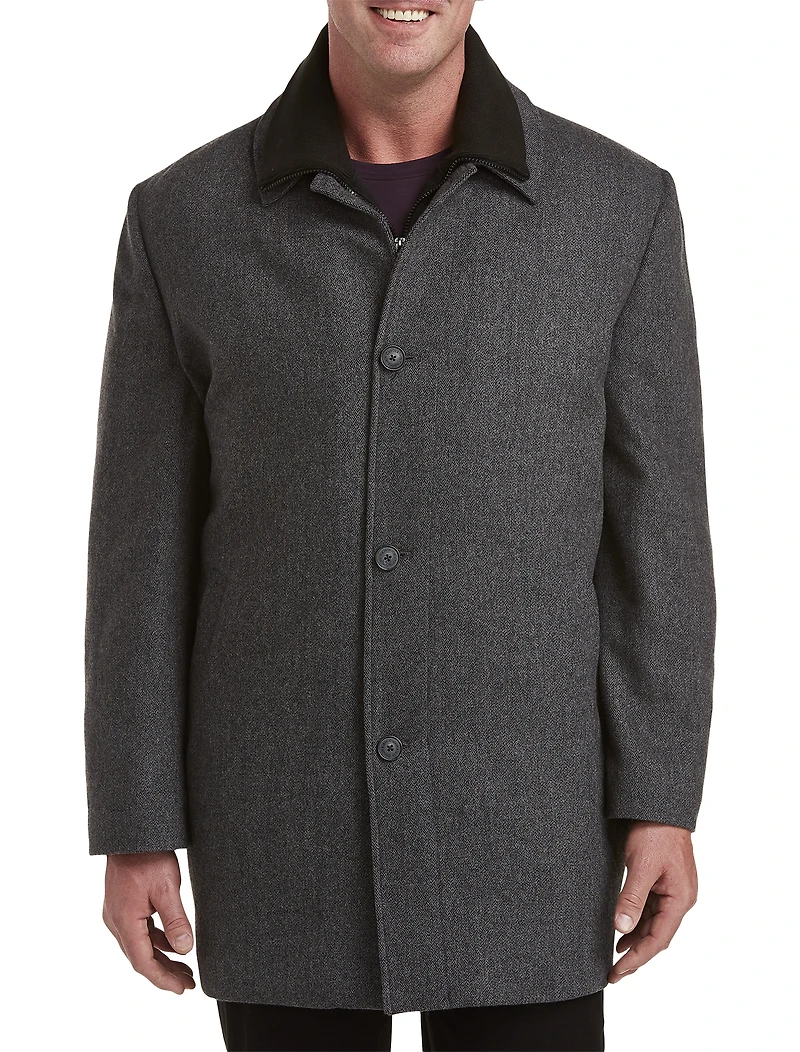 Herringbone Zale Overcoat