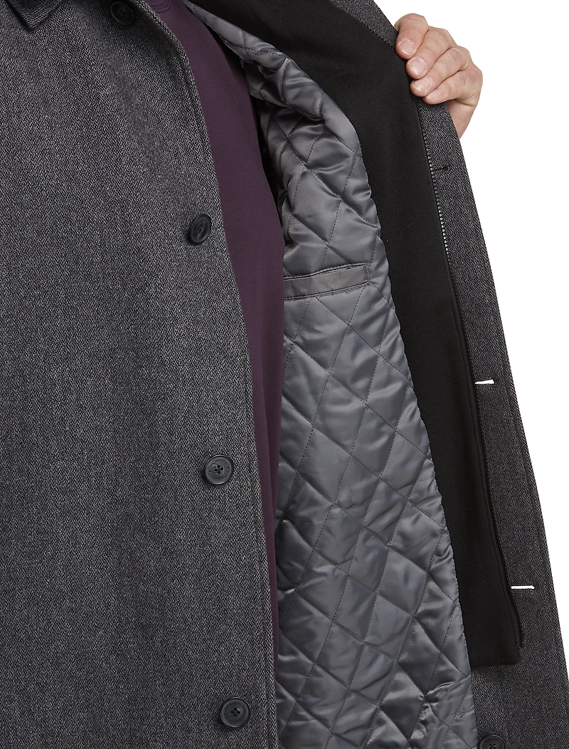 Herringbone Zale Overcoat