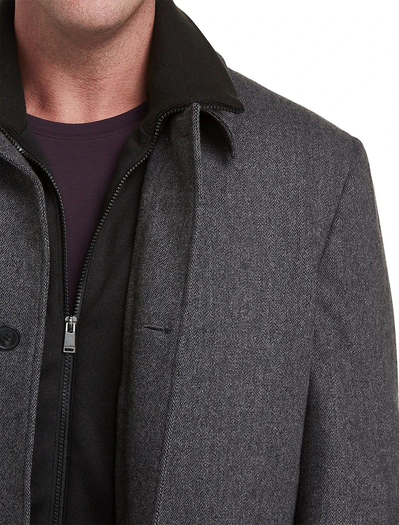 Herringbone Zale Overcoat