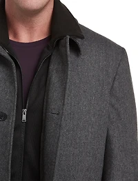 Herringbone Zale Overcoat