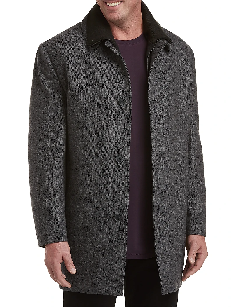 Herringbone Zale Overcoat