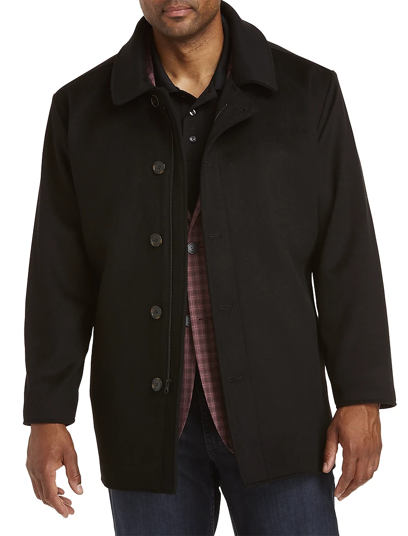 Wool Blend Basic Overcoat
