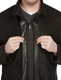 Distressed Button Coat