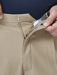 Premium Comfort 4-Way Stretch Pleated Dress Pants