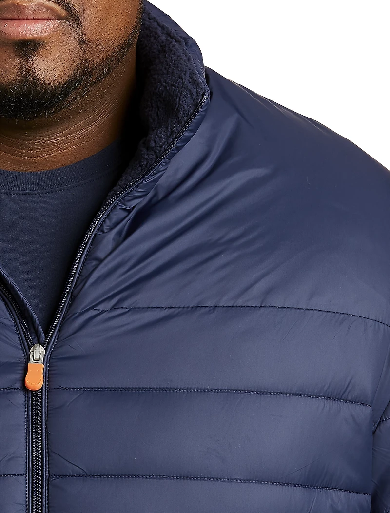 Faux Sherpa-Lined Jacket