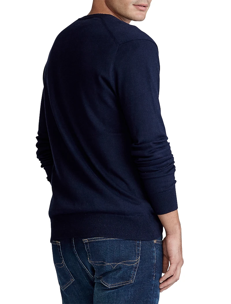 V-Neck Pima Cotton Sweater
